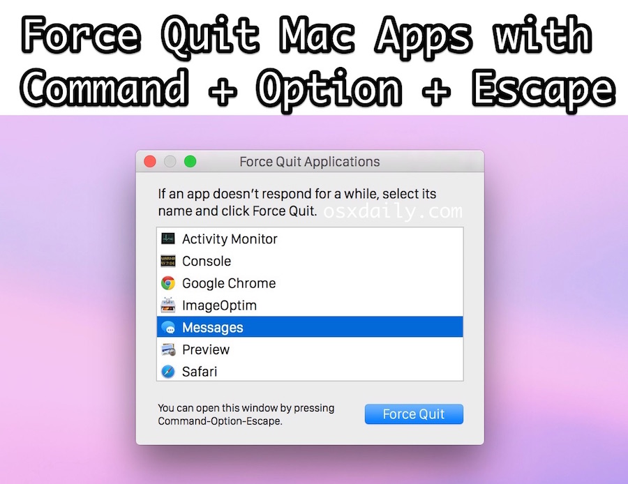 How To Force Quit A App On Mac